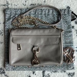Rebecca Minkoff Taupe Mushroom Mini MAC Crossbody